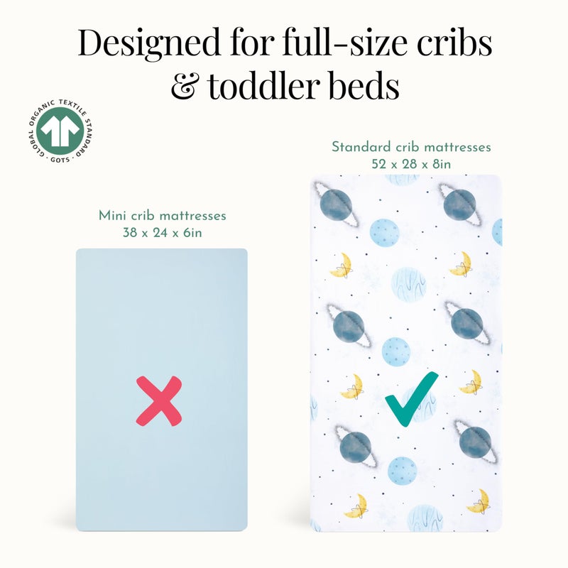 Evolur Space Adventure 3 Piece Toddler Bedding Set, Super Soft and Breathable Toddler Bedding, Machine Washable, Includes Fitted Sheet, Comforter and Pillow Case - Image 3